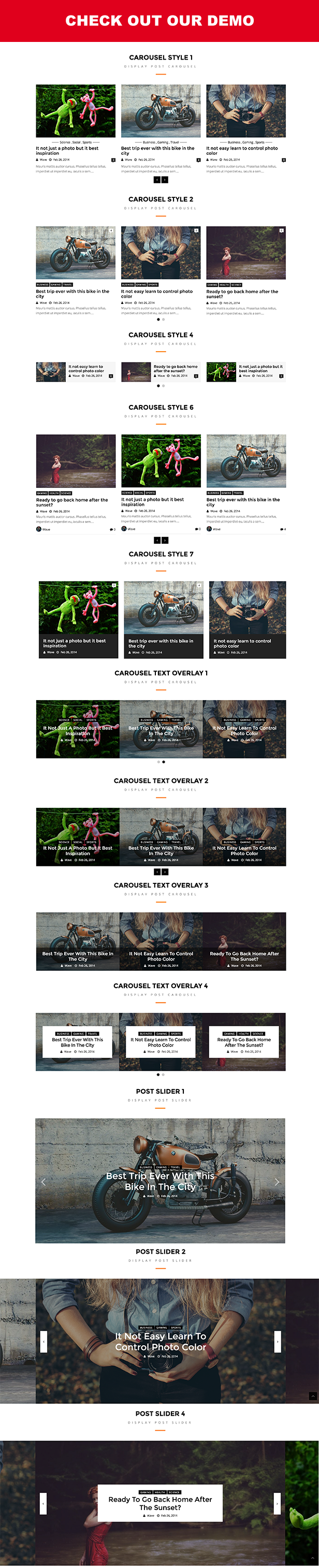 Jellywp post carousel slider Visual Composer Addons - 4