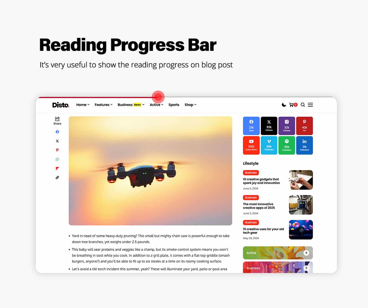 Disto - WordPress Blog Magazine Theme