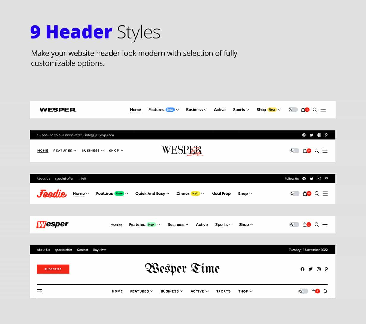 Wesper - WordPress Theme for Blogs & Magazines - 5